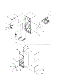Cover, Hinges / Light Covers parts for Kenmore Refrigerator 596.61864100 (59661864100, 596 61864100) from AppliancePartsPros.com