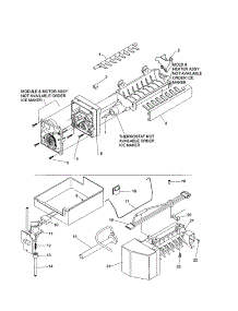 Icemaker parts for Kenmore Refrigerator 596.61879100 (59661879100, 596 61879100) from AppliancePartsPros.com
