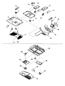 Divider parts for Kenmore Refrigerator 596.62212200 (59662212200, 596 62212200) from AppliancePartsPros.com