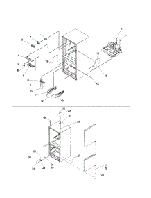 Covers, Hinges And Light Covers parts for Kenmore Refrigerator 596.62842100 (59662842100, 596 62842100) from AppliancePartsPros.com