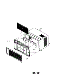 Cabinet parts for Kenmore Air Conditioner 580.70074000 (58070074000, 580 70074000) from AppliancePartsPros.com