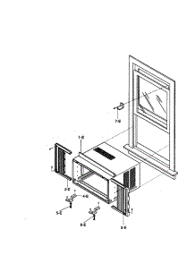 Installation Kit Assembly parts for Kenmore Air Conditioner 580.70122000 (58070122000, 580 70122000) from AppliancePartsPros.com