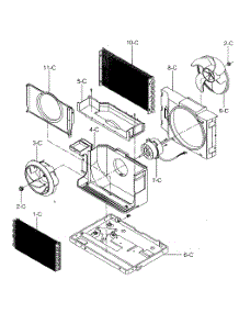 Cabinet Parts parts for Kenmore Air Conditioner 580.71056100 (58071056100, 580 71056100) from AppliancePartsPros.com