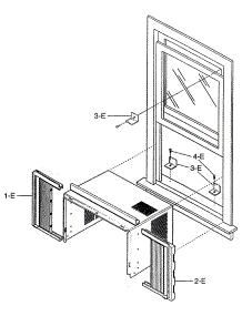 Cabinet Parts parts for Kenmore Air Conditioner 580.71073100 (58071073100, 580 71073100) from AppliancePartsPros.com