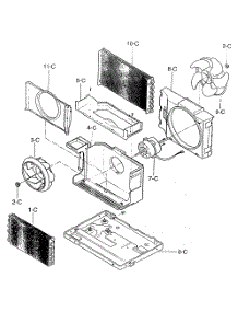 Cabinet Parts parts for Kenmore Air Conditioner 580.71073100 (58071073100, 580 71073100) from AppliancePartsPros.com
