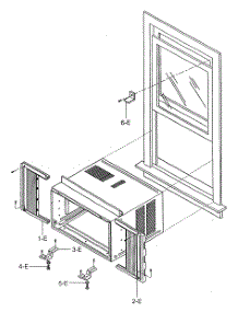 Cabinet Parts parts for Kenmore Air Conditioner 580.71082100 (58071082100, 580 71082100) from AppliancePartsPros.com