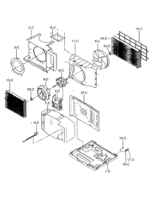 Cabinet Parts parts for Kenmore Air Conditioner 580.71122100 (58071122100, 580 71122100) from AppliancePartsPros.com