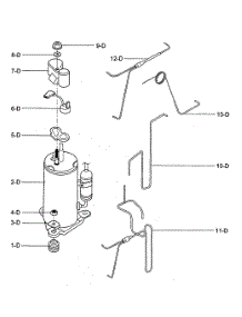 Compressor Parts parts for Kenmore Air Conditioner 580.72066200 (58072066200, 580 72066200) from AppliancePartsPros.com