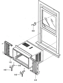 Installation Kit Assy parts for Kenmore Air Conditioner 580.72077200 (58072077200, 580 72077200) from AppliancePartsPros.com