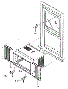 Installation Kit Assy parts for Kenmore Air Conditioner 580.72082200 (58072082200, 580 72082200) from AppliancePartsPros.com