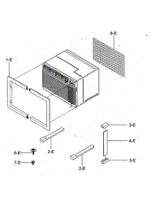 Installation Kit Assy parts for Kenmore Air Conditioner 580.72087200 (58072087200, 580 72087200) from AppliancePartsPros.com