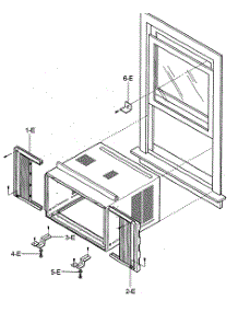 Installation Kit Assy parts for Kenmore Air Conditioner 580.72089200 (58072089200, 580 72089200) from AppliancePartsPros.com