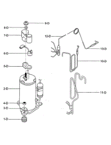 Compressor Parts parts for Kenmore Air Conditioner 580.72089200 (58072089200, 580 72089200) from AppliancePartsPros.com