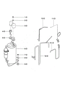 Compressor Parts parts for Kenmore Air Conditioner 580.72093200 (58072093200, 580 72093200) from AppliancePartsPros.com