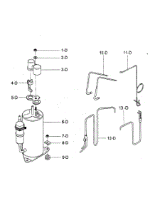 Compressor parts for Kenmore Air Conditioner 580.72127200 (58072127200, 580 72127200) from AppliancePartsPros.com