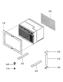 Installation Kit Assy parts for Kenmore Air Conditioner 580.72127200 (58072127200, 580 72127200) from AppliancePartsPros.com