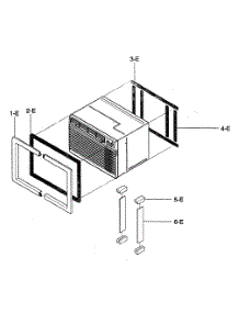 Installation Kit Assy parts for Kenmore Air Conditioner 580.72144200 (58072144200, 580 72144200) from AppliancePartsPros.com