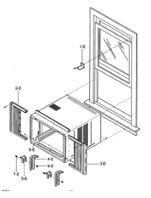 Installation Kit Assy parts for Kenmore Air Conditioner 580.72184200 (58072184200, 580 72184200) from AppliancePartsPros.com