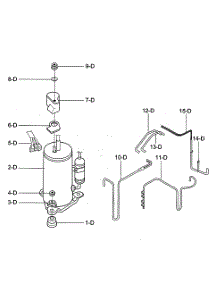 Compressor Parts parts for Kenmore Air Conditioner 580.72187200 (58072187200, 580 72187200) from AppliancePartsPros.com