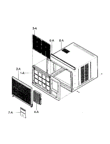 Cabinet / Front Grille Assy parts for Kenmore Air Conditioner 580.72187300 (58072187300, 580 72187300) from AppliancePartsPros.com