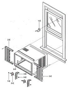 Installation Kit Assy parts for Kenmore Air Conditioner 580.72189200 (58072189200, 580 72189200) from AppliancePartsPros.com