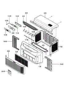 Front Cabinet parts for Kenmore Air Conditioner 580.73069300 (58073069300, 580 73069300) from AppliancePartsPros.com