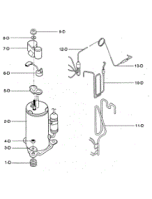 Compressor Parts parts for Kenmore Air Conditioner 580.73089300 (58073089300, 580 73089300) from AppliancePartsPros.com