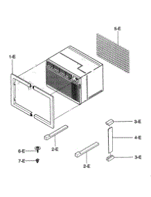 Installation Kit Assy parts for Kenmore Air Conditioner 580.73093300 (58073093300, 580 73093300) from AppliancePartsPros.com