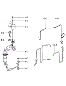 Compressor Parts parts for Kenmore Air Conditioner 580.73093300 (58073093300, 580 73093300) from AppliancePartsPros.com