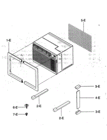 Installation Kit Assy parts for Kenmore Air Conditioner 580.73104300 (58073104300, 580 73104300) from AppliancePartsPros.com