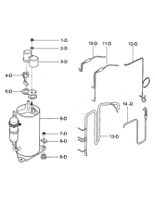 Compressor Parts parts for Kenmore Air Conditioner 580.73123200 (58073123200, 580 73123200) from AppliancePartsPros.com