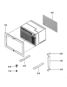 Installation Kit Assy parts for Kenmore Air Conditioner 580.73144300 (58073144300, 580 73144300) from AppliancePartsPros.com
