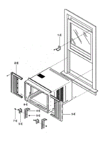 Installation Kit parts for Kenmore Air Conditioner 580.73184300 (58073184300, 580 73184300) from AppliancePartsPros.com