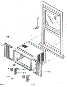 Installation Kit Assy parts for Kenmore Air Conditioner 580.73189300 (58073189300, 580 73189300) from AppliancePartsPros.com