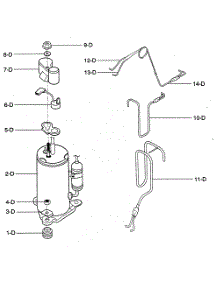 Compressor Parts parts for Kenmore Air Conditioner 580.73189300 (58073189300, 580 73189300) from AppliancePartsPros.com