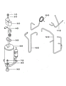 Compressor parts for Kenmore Air Conditioner 580.74054400 (58074054400, 580 74054400) from AppliancePartsPros.com