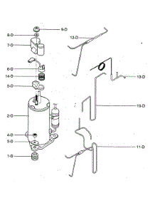 Compressor Parts parts for Kenmore Air Conditioner 580.74066400 (58074066400, 580 74066400) from AppliancePartsPros.com