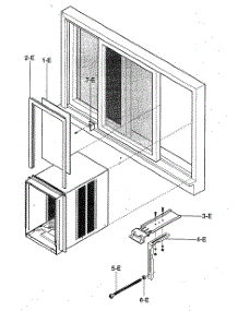 Installation Kit Assy parts for Kenmore Air Conditioner 580.74066400 (58074066400, 580 74066400) from AppliancePartsPros.com