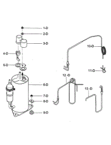 Compressor Parts parts for Kenmore Air Conditioner 580.74085400 (58074085400, 580 74085400) from AppliancePartsPros.com