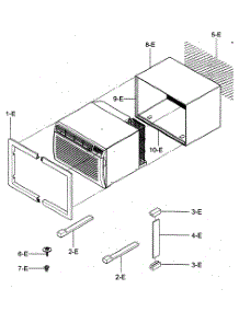 Installation Kit Assy parts for Kenmore Air Conditioner 580.74085400 (58074085400, 580 74085400) from AppliancePartsPros.com