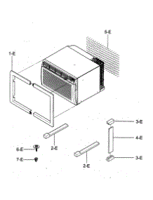Installation Kit Assy parts for Kenmore Air Conditioner 580.74093400 (58074093400, 580 74093400) from AppliancePartsPros.com