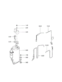 Compressor parts for Kenmore Air Conditioner 580.74103300 (58074103300, 580 74103300) from AppliancePartsPros.com