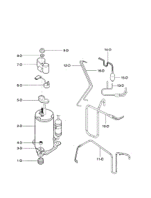 Compressor parts for Kenmore Air Conditioner 580.74121300 (58074121300, 580 74121300) from AppliancePartsPros.com