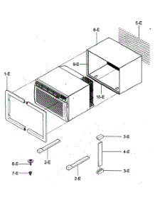 Installation Kit Assy parts for Kenmore Air Conditioner 580.74124400 (58074124400, 580 74124400) from AppliancePartsPros.com