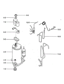 Compressor Parts parts for Kenmore Air Conditioner 580.74125400 (58074125400, 580 74125400) from AppliancePartsPros.com