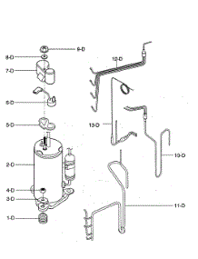 Compressor Parts parts for Kenmore Air Conditioner 580.74126400 (58074126400, 580 74126400) from AppliancePartsPros.com