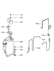 Compressor Parts parts for Kenmore Air Conditioner 580.74130400 (58074130400, 580 74130400) from AppliancePartsPros.com