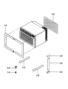 Installation Kit Assy parts for Kenmore Air Conditioner 580.74130400 (58074130400, 580 74130400) from AppliancePartsPros.com