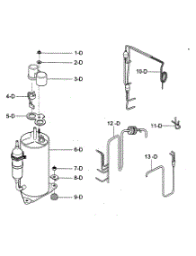 Compressor Parts parts for Kenmore Air Conditioner 580.74132400 (58074132400, 580 74132400) from AppliancePartsPros.com