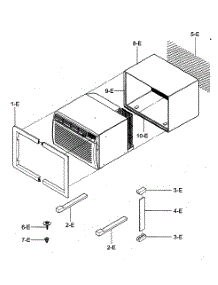Installation Kit Assy parts for Kenmore Air Conditioner 580.74132400 (58074132400, 580 74132400) from AppliancePartsPros.com